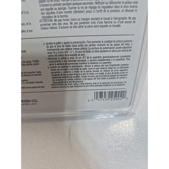 Badger Air-Brush Co Basic SPRAY GUN 250-2  Spray Gun Basic Set - Picture 7 of 8